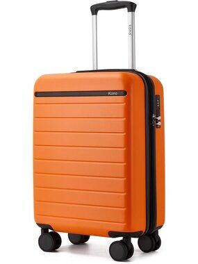 Expandable 20" Carry-On Suitcase, Airline Approved, Durable ABS+PC, Bright